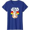 image:imageStar Wars BB8 Rainbow Circle Background TShirtRoyal Blue