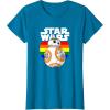 image:imageStar Wars BB8 Rainbow Circle Background TShirtSapphire Blue
