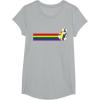 image:imageStar Wars BB8 Rainbow TShirtHeather Grey