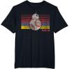 image:imageStar Wars BB8 Retro Stripes Episode 7 Graphic TShirtBlack