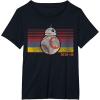image:imageStar Wars BB8 Retro Stripes Episode 7 Graphic TShirtBlack