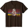 image:imageStar Wars BB8 Retro Stripes Episode 7 Graphic TShirtBrown