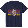 image:imageStar Wars BB8 Retro Stripes Episode 7 Graphic TShirtNavy Blue