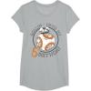 image:imageStar Wars BB8 Rollin Into My 5th Birthday Portrait TShirtHeather Grey
