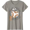 image:imageStar Wars BB8 Rollin Into My 5th Birthday Portrait TShirtSlate Grey