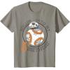 image:imageStar Wars BB8 Rollin Into My 5th Birthday Portrait TShirtSlate Grey