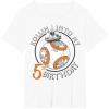 image:imageStar Wars BB8 Rollin Into My 5th Birthday Portrait TShirtWhite