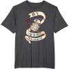 image:imageStar Wars BB8 Tattoo Style Valentines Day TShirtDark Heather Grey