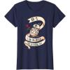 image:imageStar Wars BB8 Tattoo Style Valentines Day TShirtNavy Blue
