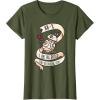 image:imageStar Wars BB8 Tattoo Style Valentines Day TShirtOlive Green
