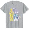 image:imageStar Wars Best Droids For the Hunt Easter TShirtHeather Grey