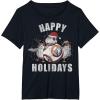 image:imageStar Wars Christmas BB8 amp Porgs Happy Holidays TShirtBlack