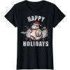 image:imageStar Wars Christmas BB8 amp Porgs Happy Holidays TShirtBlack