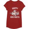 image:imageStar Wars Christmas BB8 amp Porgs Happy Holidays TShirtCranberry Red