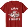 image:imageStar Wars Christmas BB8 amp Porgs Happy Holidays TShirtCranberry Red