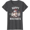 image:imageStar Wars Christmas BB8 amp Porgs Happy Holidays TShirtDark Heather Grey