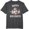 image:imageStar Wars Christmas BB8 amp Porgs Happy Holidays TShirtDark Heather Grey