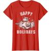 image:imageStar Wars Christmas BB8 amp Porgs Happy Holidays TShirtRed