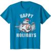 image:imageStar Wars Christmas BB8 amp Porgs Happy Holidays TShirtSapphire Blue