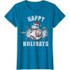 image:imageStar Wars Christmas BB8 amp Porgs Happy Holidays TShirtSapphire Blue