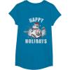 image:imageStar Wars Christmas BB8 amp Porgs Happy Holidays TShirtSapphire Blue