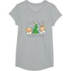 image:imageStar Wars Christmas Ewokin Around The Christmas Tree TShirtHeather Grey
