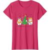 image:imageStar Wars Christmas Ewokin Around The Christmas Tree TShirtRed Heather