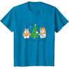 image:imageStar Wars Christmas Ewokin Around The Christmas Tree TShirtSapphire Blue