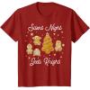 image:imageStar Wars Christmas Silent Night Jedi Knight Gingerbread TShirtCranberry Red