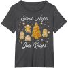 image:imageStar Wars Christmas Silent Night Jedi Knight Gingerbread TShirtDark Heather Grey