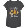 image:imageStar Wars Christmas Silent Night Jedi Knight Gingerbread TShirtDark Heather Grey