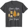 image:imageStar Wars Christmas Silent Night Jedi Knight Gingerbread TShirtDark Heather Grey