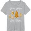 image:imageStar Wars Christmas Silent Night Jedi Knight Gingerbread TShirtHeather Grey