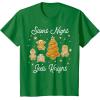 image:imageStar Wars Christmas Silent Night Jedi Knight Gingerbread TShirtKelly Green