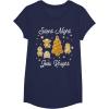image:imageStar Wars Christmas Silent Night Jedi Knight Gingerbread TShirtNavy Blue