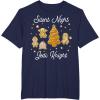 image:imageStar Wars Christmas Silent Night Jedi Knight Gingerbread TShirtNavy Blue