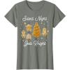 image:imageStar Wars Christmas Silent Night Jedi Knight Gingerbread TShirtOlive Heather