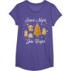 image:imageStar Wars Christmas Silent Night Jedi Knight Gingerbread TShirtPurple Heather