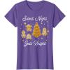 image:imageStar Wars Christmas Silent Night Jedi Knight Gingerbread TShirtPurple Heather