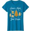 image:imageStar Wars Christmas Silent Night Jedi Knight Gingerbread TShirtSapphire Blue