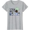 image:imageStar Wars Classic Yoda Mothers Day Best Mom TShirtHeather Grey