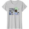 image:imageStar Wars Classic Yoda Mothers Day Best Mom TShirtSilver Grey