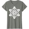 image:imageStar Wars Darth Vader Christmas Snowflake Graphic TShirt TShirtOlive Heather