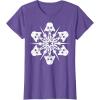 image:imageStar Wars Darth Vader Christmas Snowflake Graphic TShirt TShirtPurple Heather
