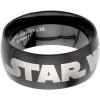 image:imageStar Wars Jewelry Mens Black Star Wars Logo Stainless Steel Ring