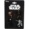 image:imageStar Wars Jewelry Mens Episode 8 Enamel Lapel Pin Set of 4 Jewelry Black One Size
