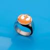 image:imageStar Wars Jewelry Mens Yellow Rebel Symbol Stainless Steel Ring Size 12 SilverYellow SWRSFR0112