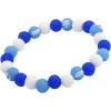 image:imageStar Wars Jewelry Womens R2D2 Silicone Bead Stretch Bracelet WhiteBlue Expandable SWR2SILBR01