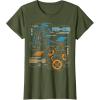 image:imageStar Wars Last Jedi R2D2 BB8 Droid Schematic TShirt TShirtOlive Green
