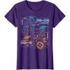 image:imageStar Wars Last Jedi R2D2 BB8 Droid Schematic TShirt TShirtPurple